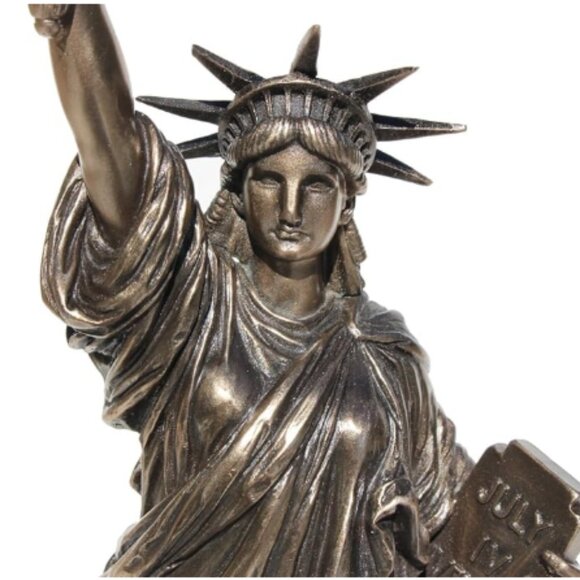 The Statue of Liberty Cold Cast Bronze Sculpture Home Decor Souvenir - Picture 2 of 7